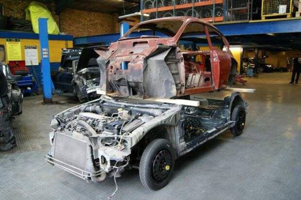 Saab 96 - перевернутое корыто saab, авто, самоделка, своими руками, тюнинг