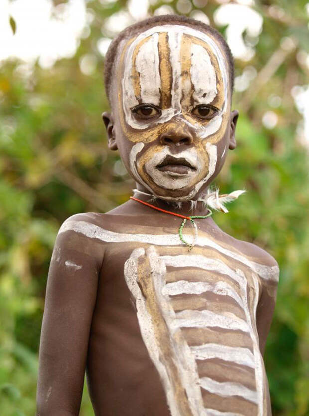 дети племен, фото, Африка