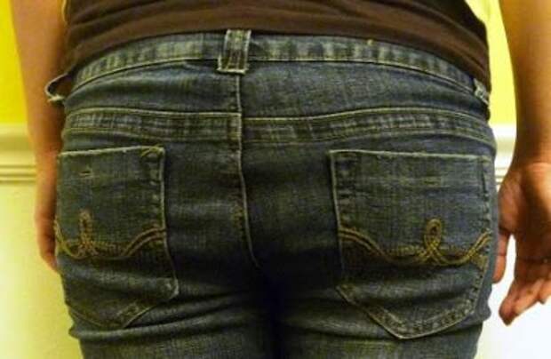 Как идеально посадить на попе джинсы (Diy)