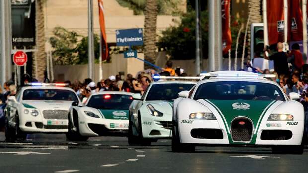 Porsche 918 Spyder и другие суперкары полиции Дубая дубай, полицейский автомобиль, спорткары, суперкары