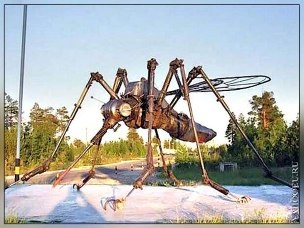 Памятник комару в Ноябрьске интересное, памятники