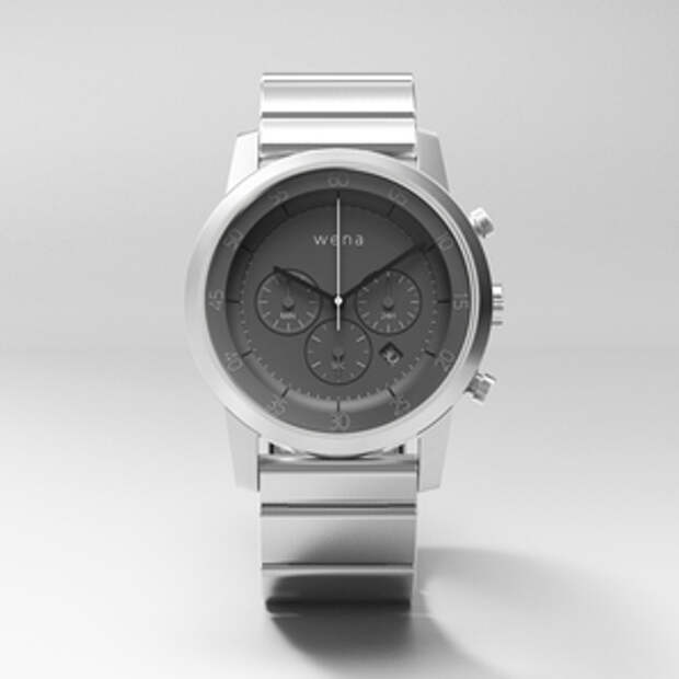Серебристые Wena Wrist Chronograph