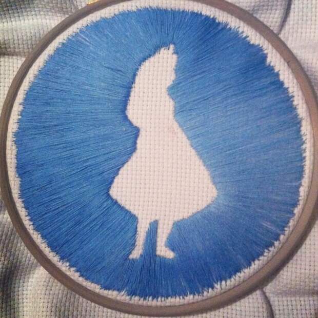Negative space embroidery: интересный прием в вышивке