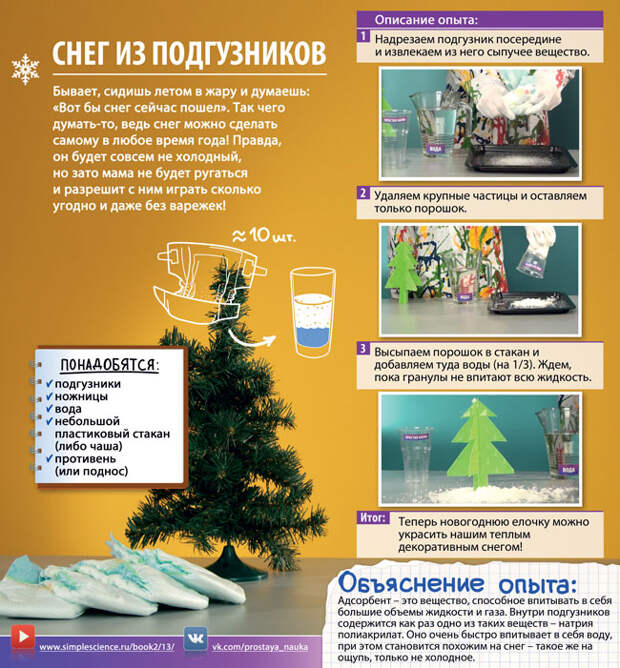 научные эксперименты для детей