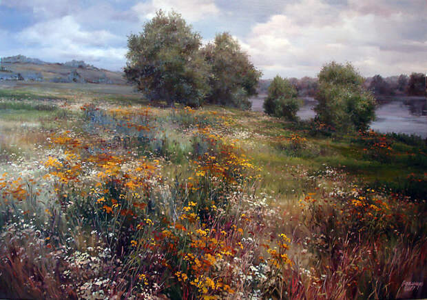 Цветочные пейзажи Ольги Одальчук