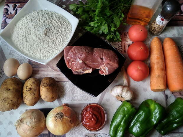 Мой Душевный лагман. (По-моему самый вкусный, рецепт из домашней лапши, всегда готовлю, когда собираемся большой семьей)