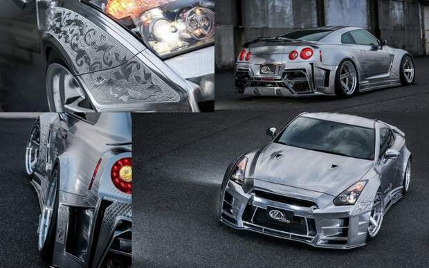 Стайлинг Nissan GT-R под рельефную роспись из железа KUHL RACING, gt-r, nissan, пленка на авто, тюнинг