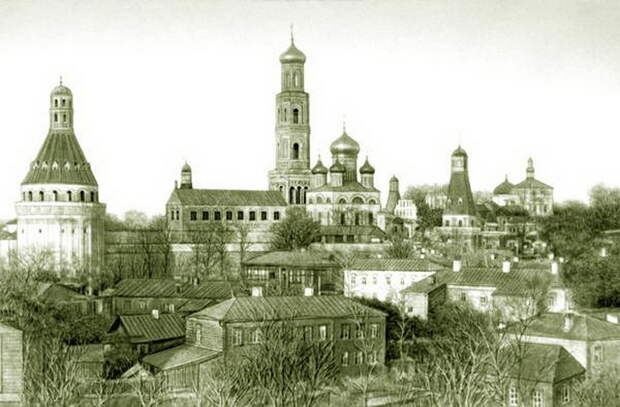 Симонов монастырь. Фото XIX века