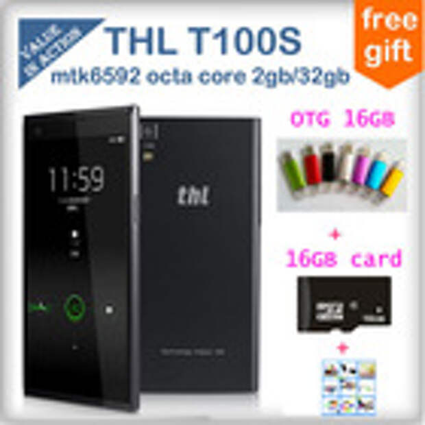 Перейти к покупке смартфона Thl T100S T100 Iron man mtk6592 octa core mobile phone 6.0inch 1920*1080 Gorilla Glass3 android 4.2 2GB RAM 32GB ROM GPS/NFC/OTG
