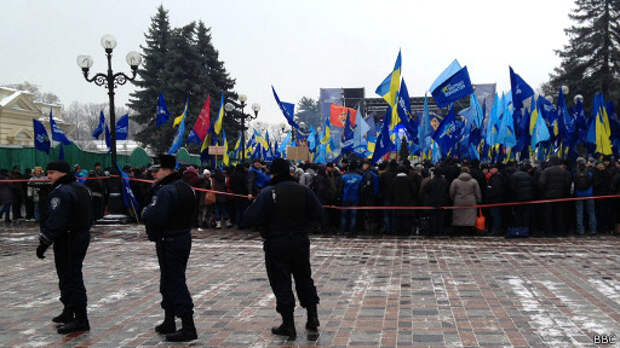 Киев си. Митинги за Януковича.