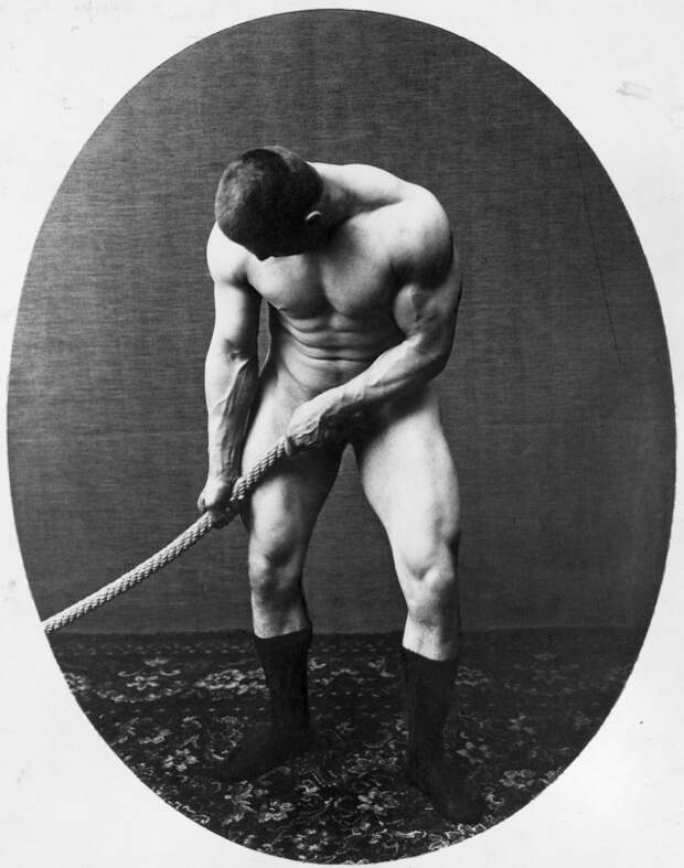 Золотой век силачей. Они зубами гнули железные прутья (ретро фото 1890-1940-е годы)