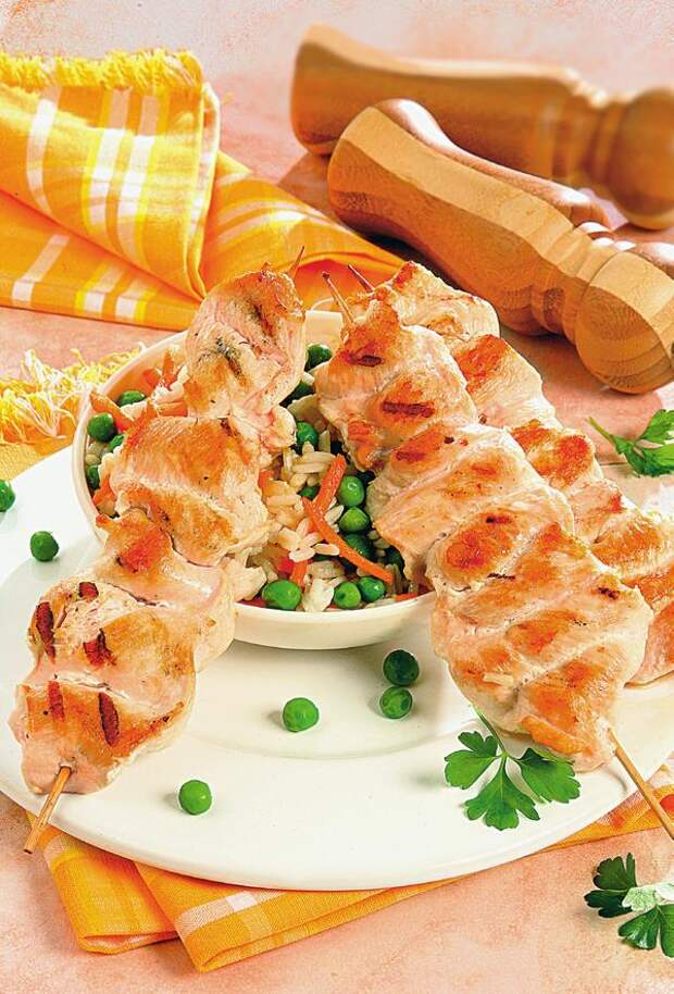 Куриное филе на шпажках