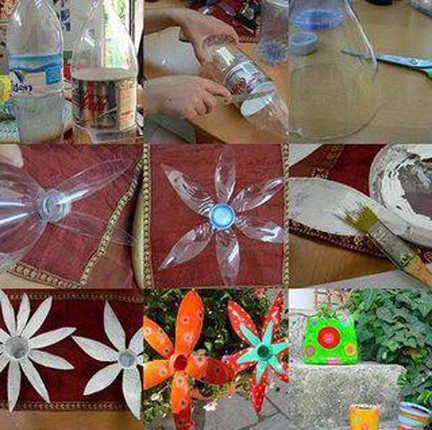 reciclado de botellas de plastico - decoracion 3