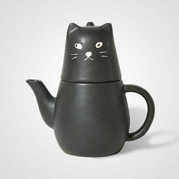 керамический чайник-кот
