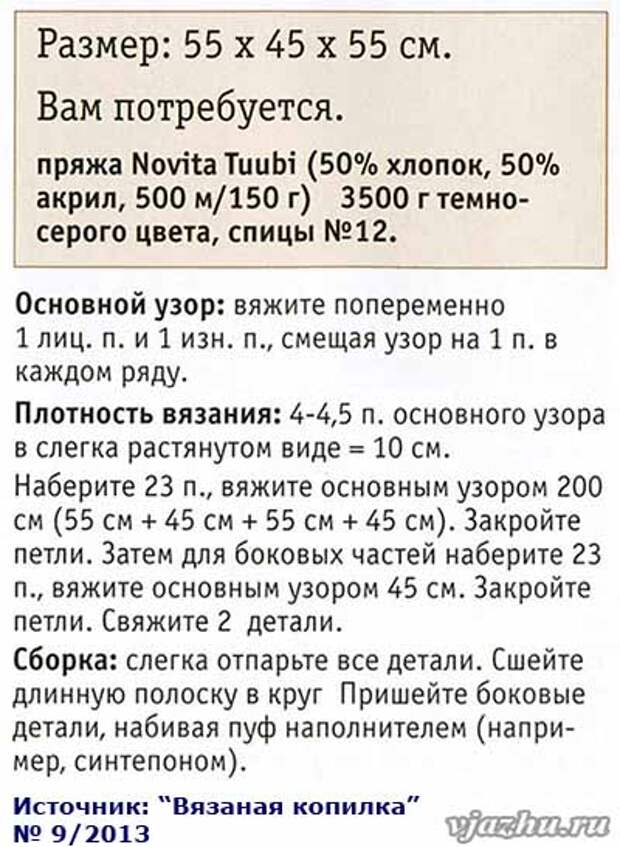 описание вязания