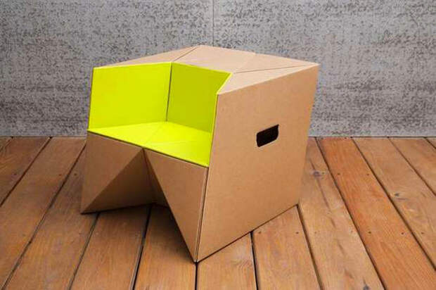 Мебель из картона: вдохновляющие примеры и идеи
