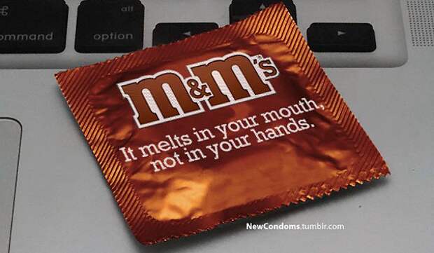 презерватив бренда M&M's