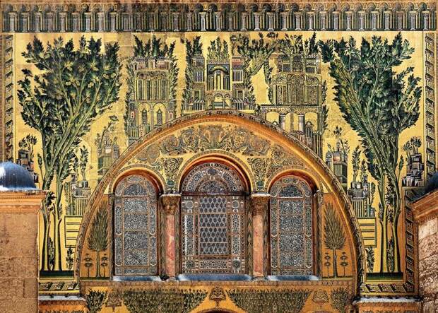 Мозаика мечети Омейядов в Дамаске, VIII в. н.э.