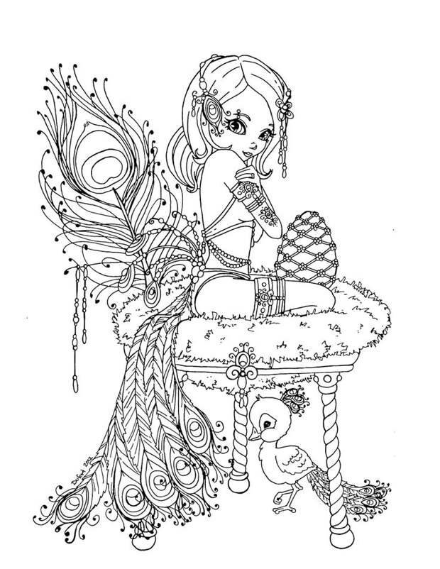 Peacock Princess by *JadeDragonne on deviantART: 