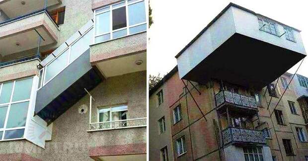 Наглое расширение балкона или соседи-эгоисты: фотоподборка