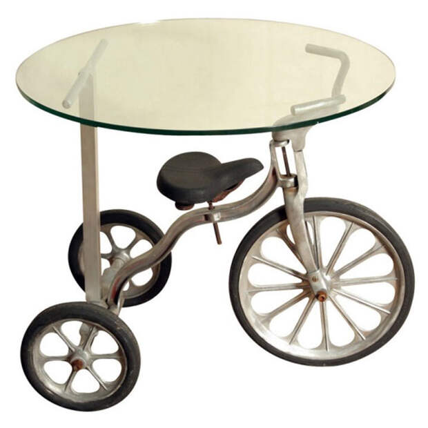 Кофейный столик из старого велосипеда
