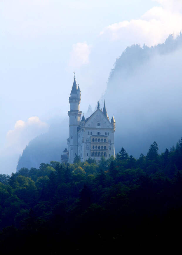 Замок Нойшванштайн, юг Германии земля, кадр, красота, природа, фото