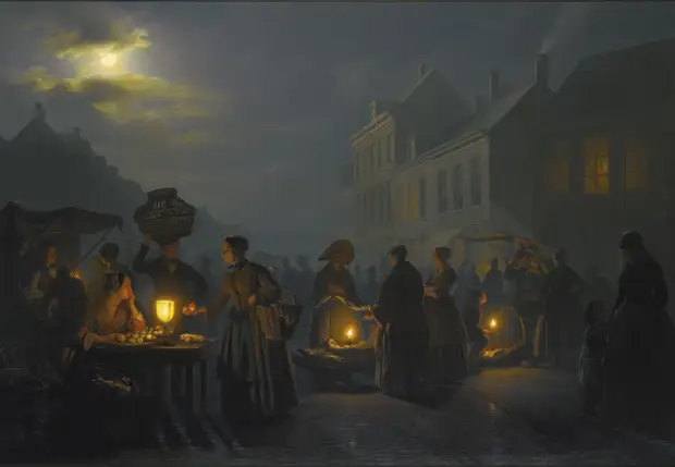 Художник Petrus van Schendel (1806–1870)
