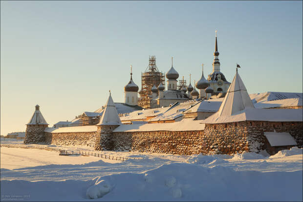 Соловки зимой, Соловецкий монастырь