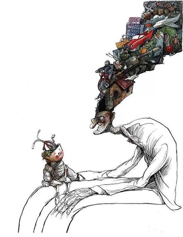 карикатура на социум 7