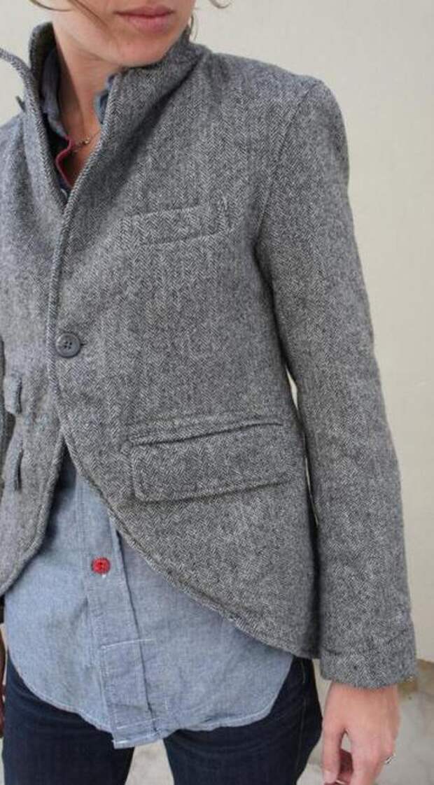 Переделка старого пиджака в модные своими руками