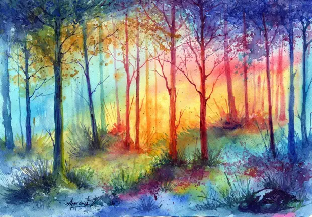 26 современных шедевров акварели