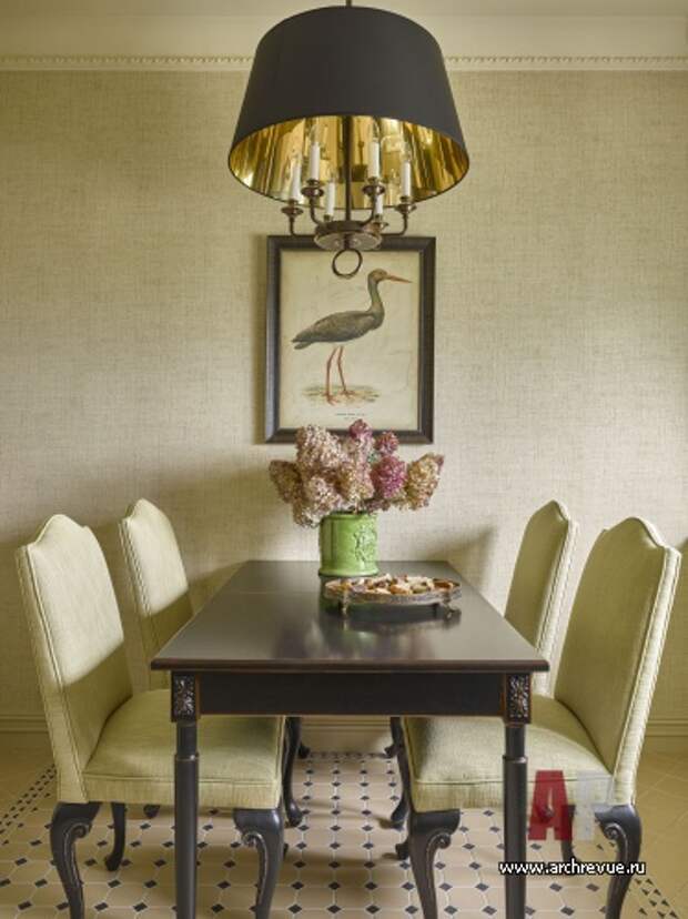 Фото интерьера столовой небольшой квартиры в стиле фьюжн