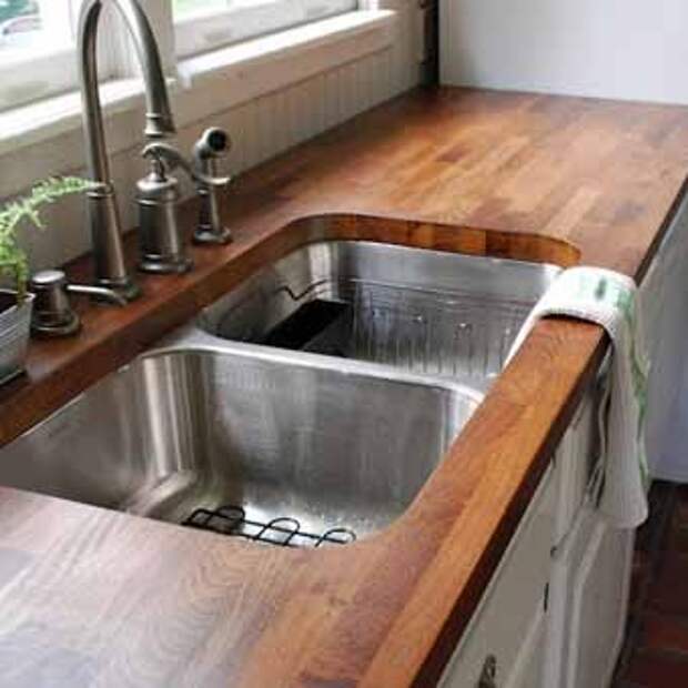 как вымыть раковину на  кухне