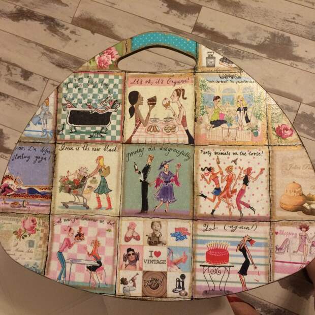Декупаж столика из Икеи Декупаж столика из Икеи