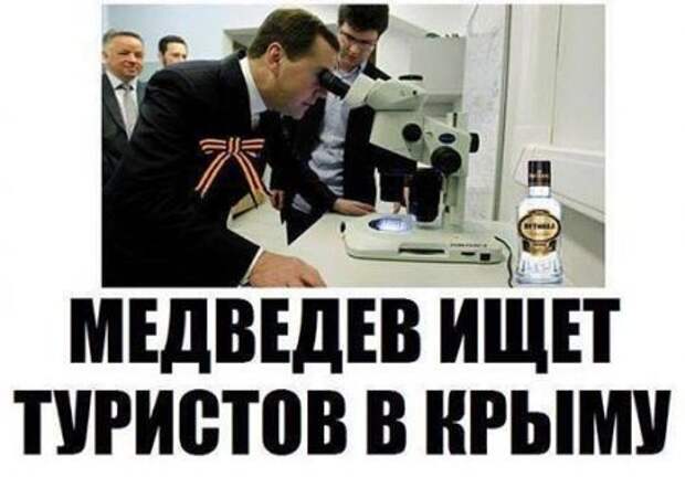 Медведев и микроскоп