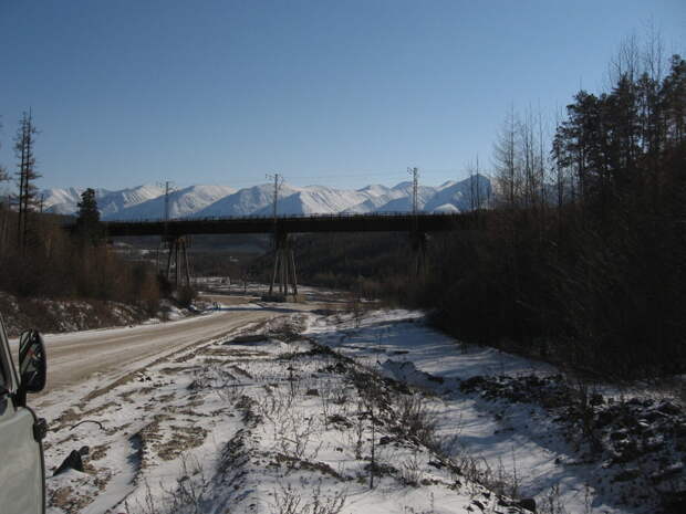 ЖД мост на Северомуйском перевале байкал, бам