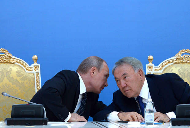 Владимир Путин и Нурсултан Назарбаев