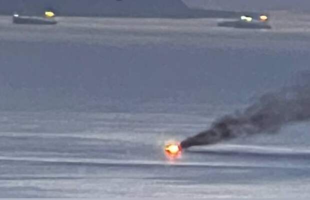 Момент уничтожения морского дрона Magura V5, атаковавшего Новороссийск (ВИДЕО)
