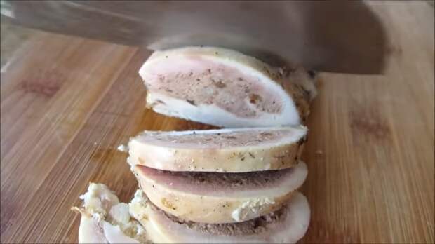 Вкуснее, чем колбаса - фаршированная грудка! Еда, Вкусно, Готовка, Рецепт, Куриная грудка, Видео рецепт, Длиннопост, Другая кухня, Печень, Видео
