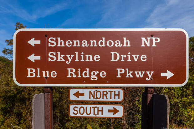 Одна из самых красивых дорог в Соединенных Штатах Blue Ridge Parkway, авто, автопутешествие, америка, дороги, сша