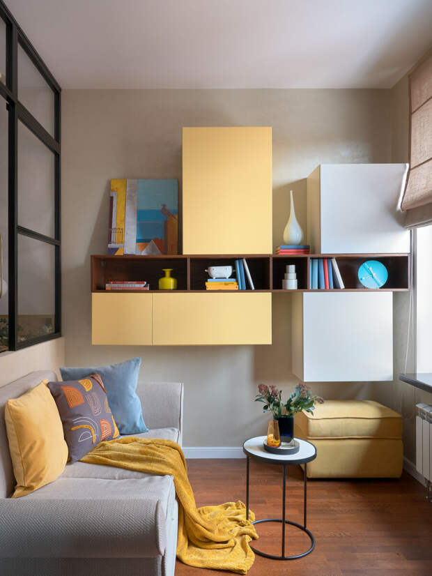 Как дизайнер превратила однушку 35 м² в светлую и просторную квартиру, в которой уместилось всё