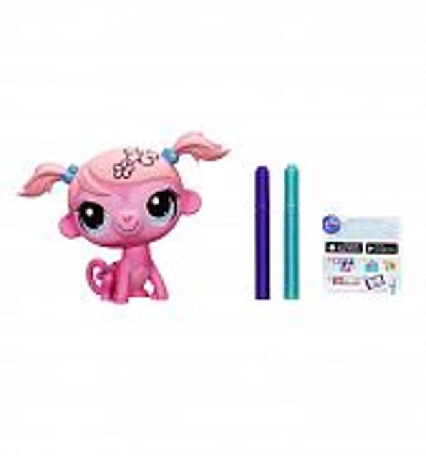 Игровой набор Littlest Pet Shop Укрась зверюшку Обезьянка Минка Марк