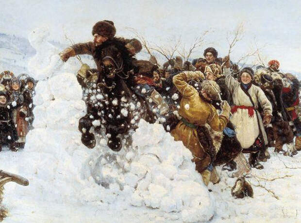 детская игра взятие снежной крепости