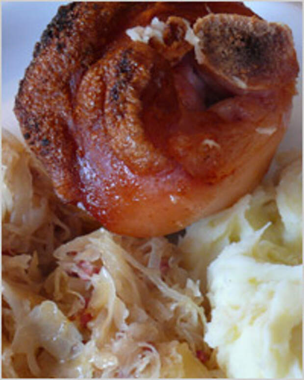 рулька запеченная с сидром