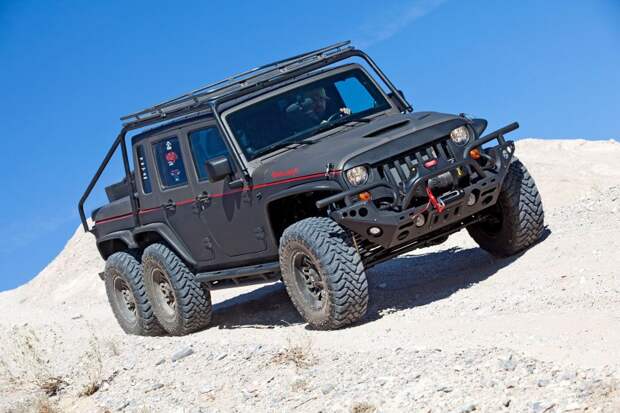 Jeep Wrangler 6х6 - "Дикий Кабан" 6x6, Hellcat, Wrangler, jeep, внедорожник