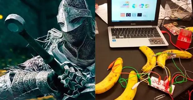 Геймер победил босса в Elden Ring при помощи бананов вместо джойстика