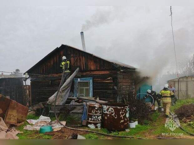 Баня загорелась в селе Улеты