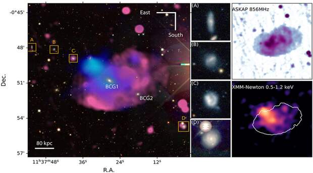 Астрономы обнаружили рентгеновское излучение от космической структуры "орка"