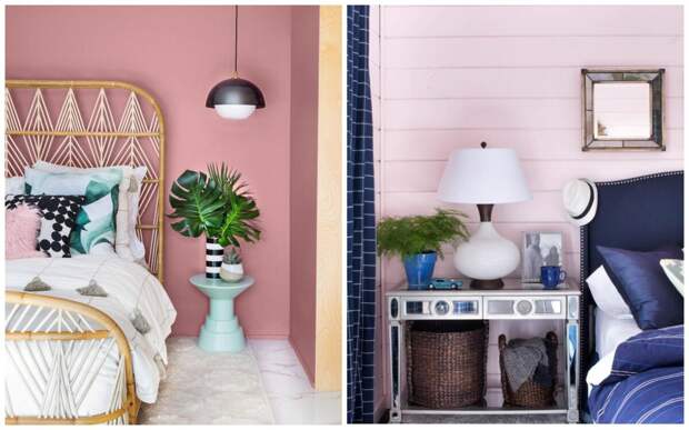 9 вариантов покраски стен стильной маленькой спальни