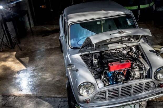 Morris Mini: компактный пикапчик, востановленный в Таиланде Morris Mini, mini, авто, автомобили, восстановление, олдтаймер, пикап, реставрация